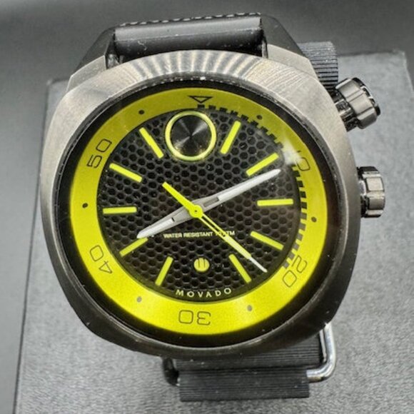 Movado Bold Black Dial Black Silicone Men's Watch Model 3600211 - Picture 6 of 13